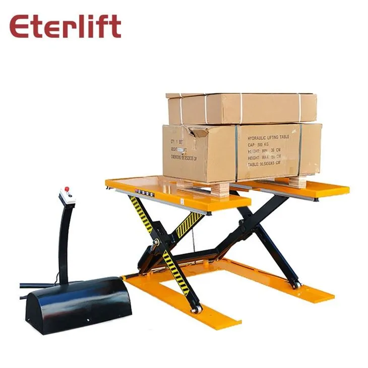 Tavoli di sollevamento a forbice elettrici idraulici stazionari